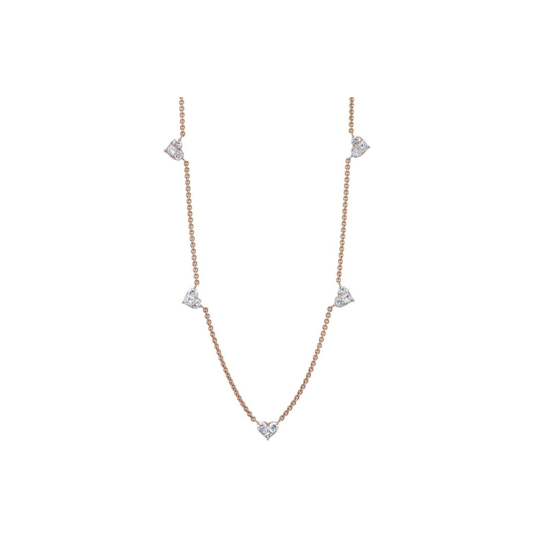 Lucky hearts Diamond Necklace