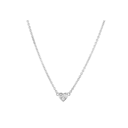 Mini Diamond Heart Necklace