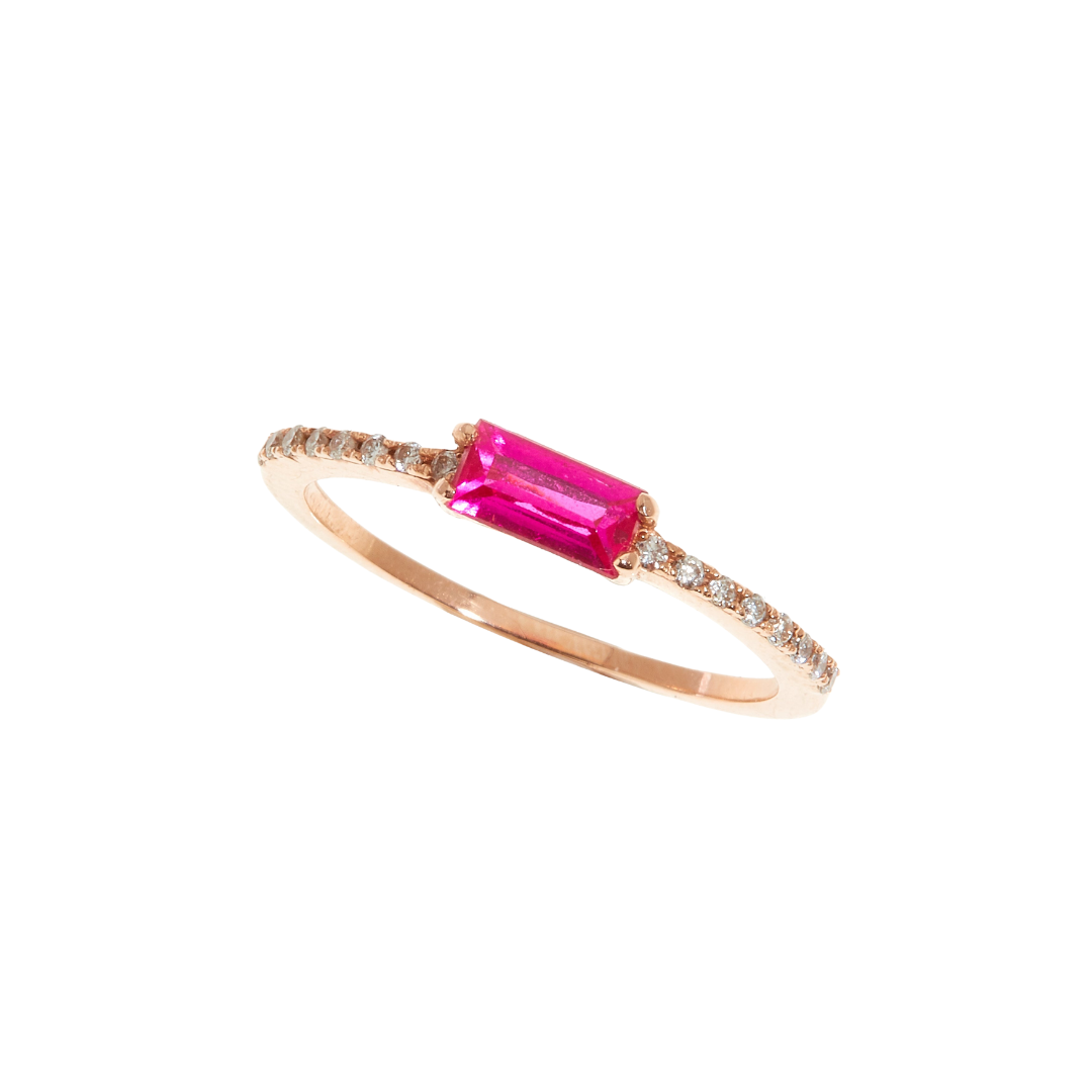 Baguette Gem Ring