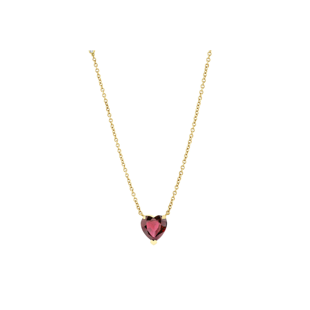 Ruby Heart Necklace