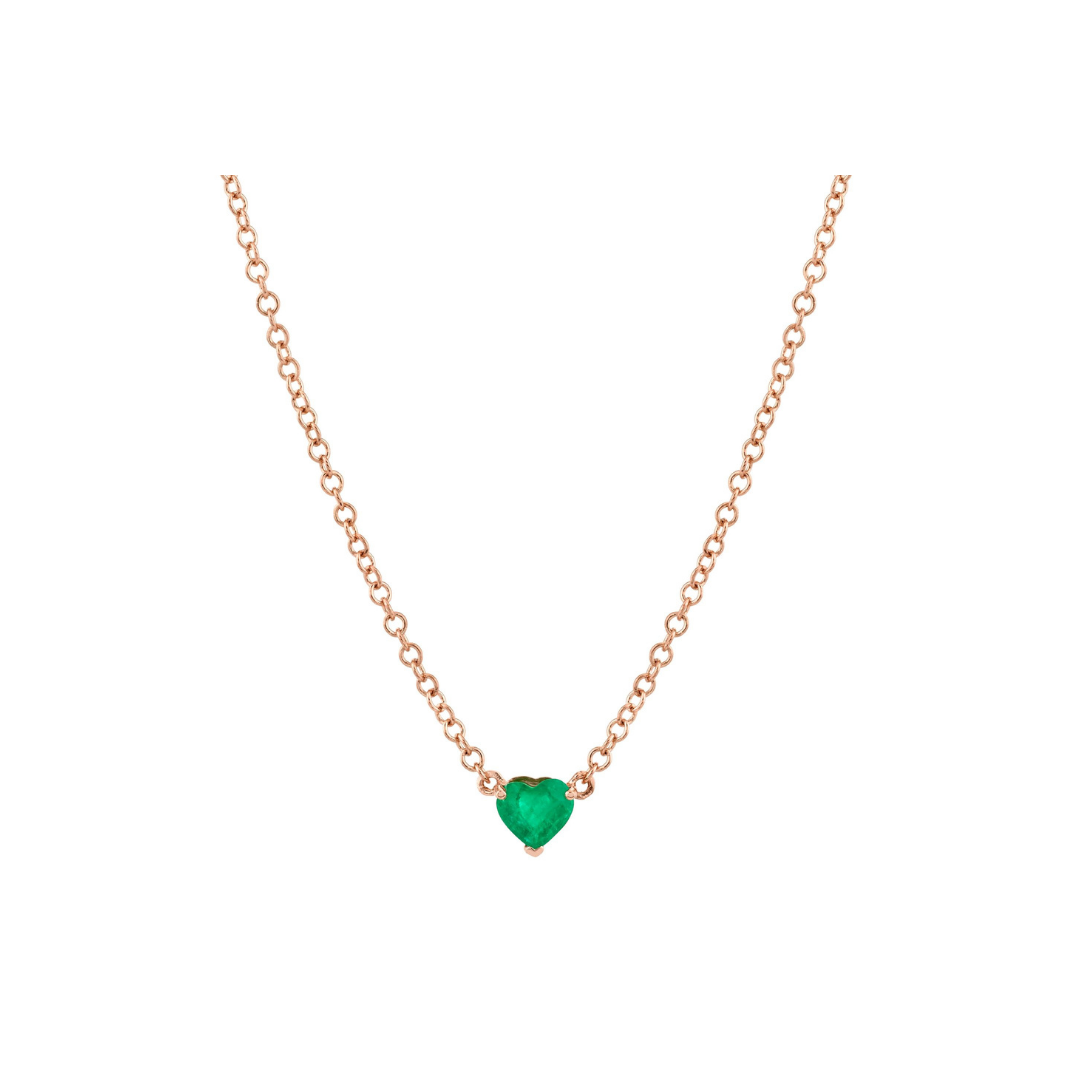 Emerald Heart Necklace