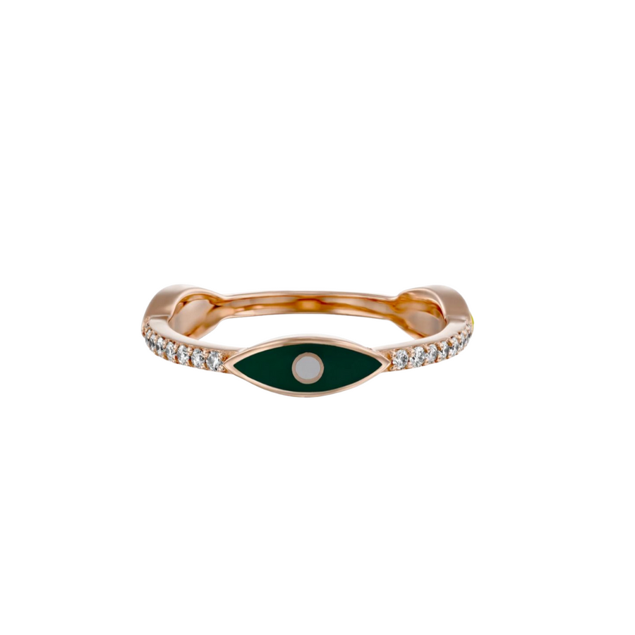 3 Evil Eyes Diamond Ring
