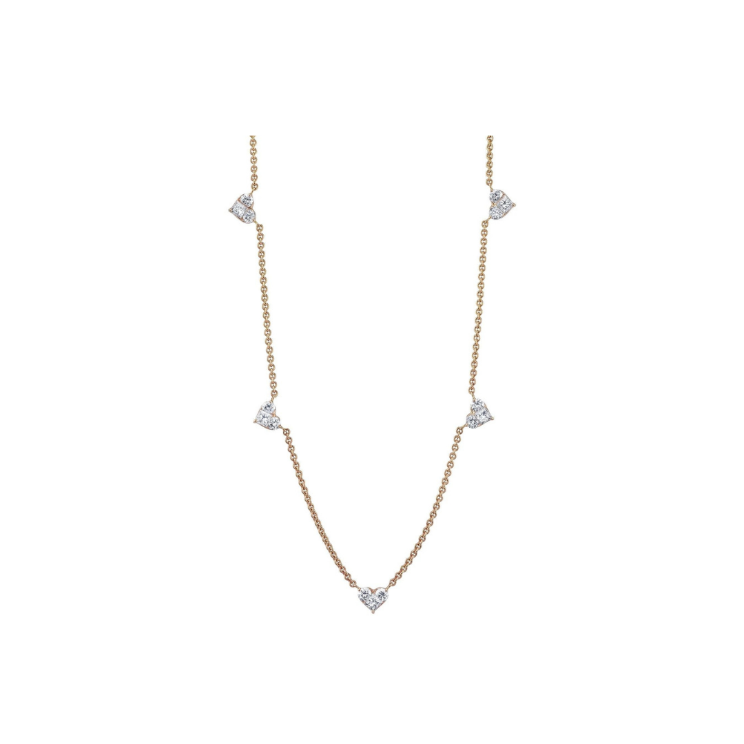 Lucky hearts Diamond Necklace
