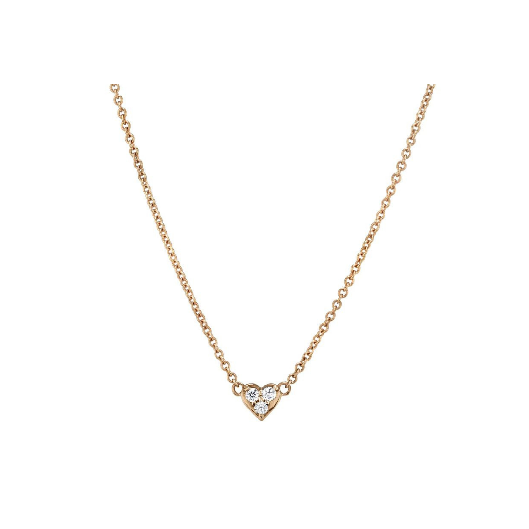 Mini Diamond Heart Necklace