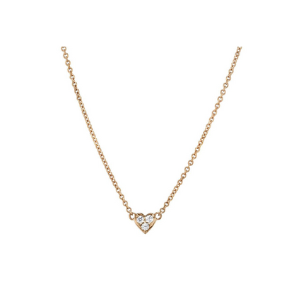 Mini Diamond Heart Necklace