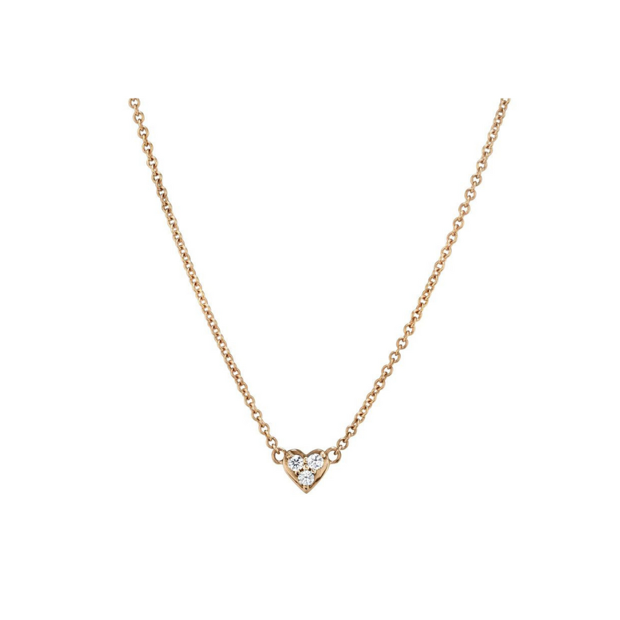 Mini Diamond Heart Necklace