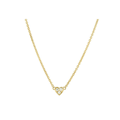 Mini Diamond Heart Necklace