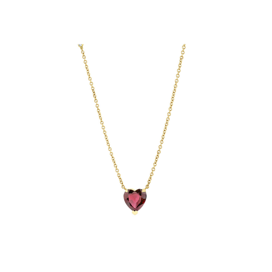 Ruby Heart Necklace