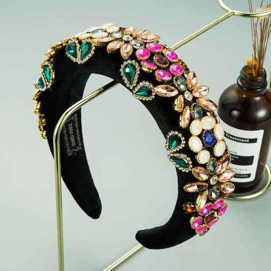 Maya Headband- Black floral